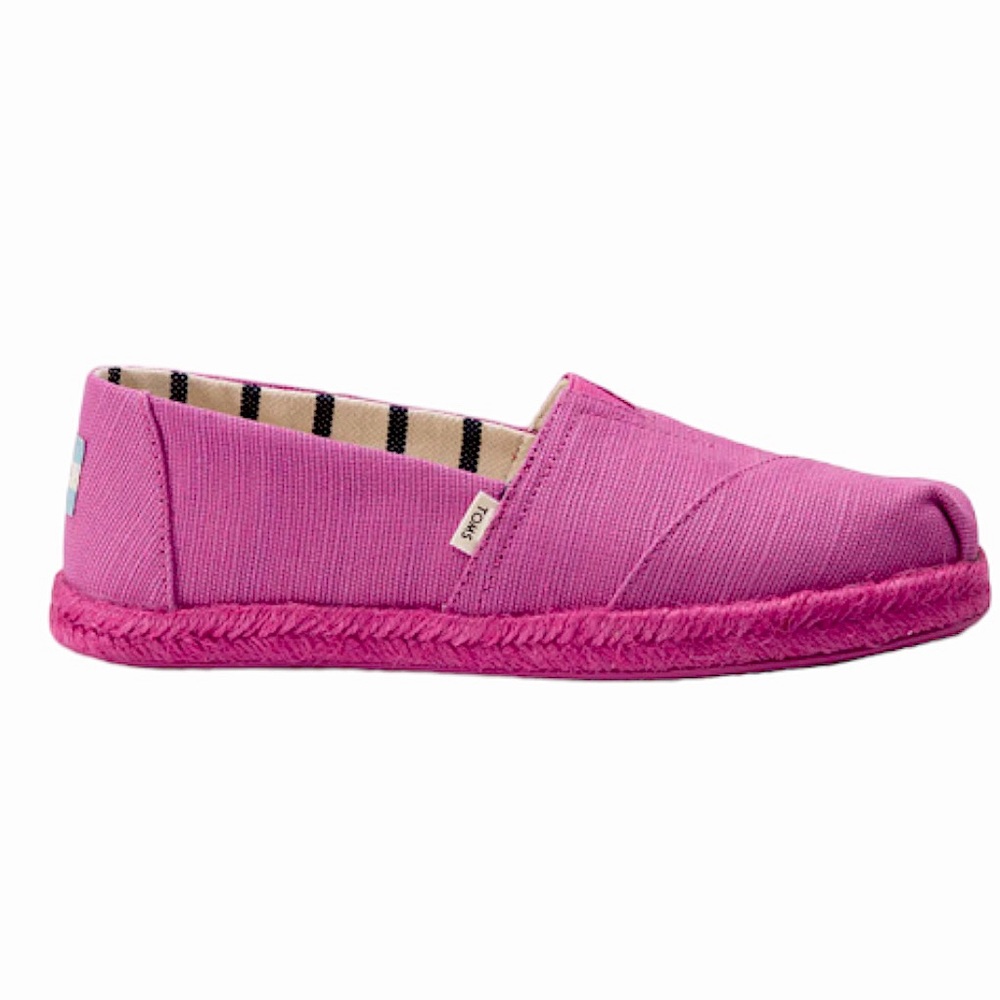 Women’s Tom’s Size 7.5 Red Plum Canvas Alpargata  Espadrilles